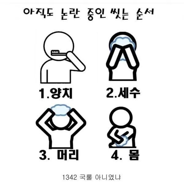 “양치→머리→몸→세수, 국룰?”…샤워...