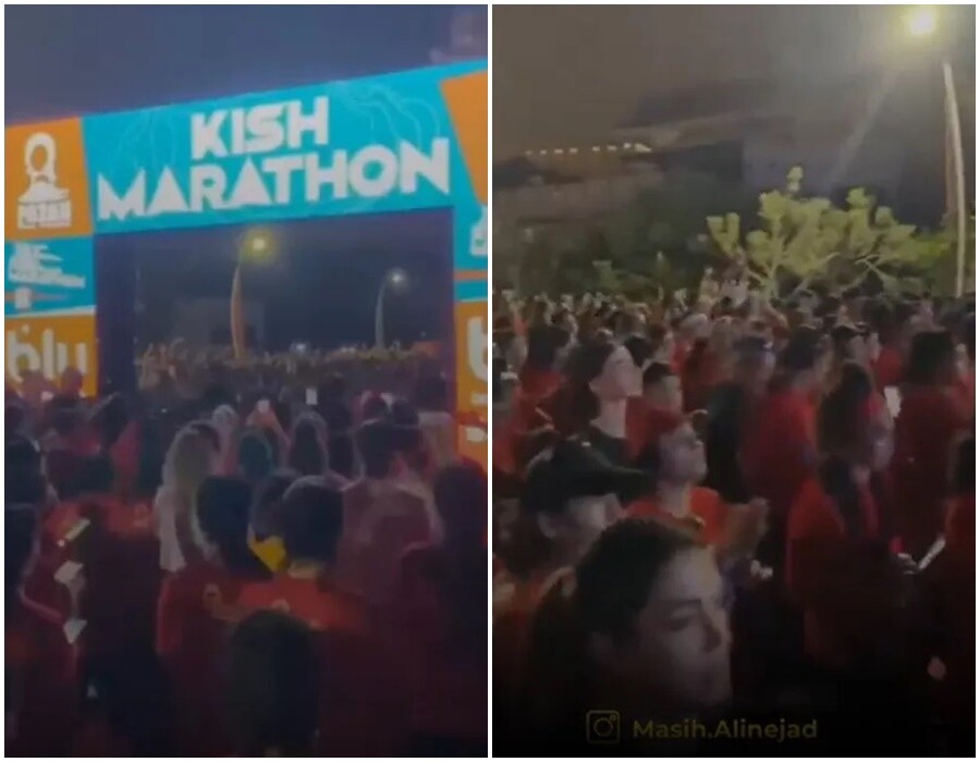 이란 여성, 히잡 벗고 대담한 마라...